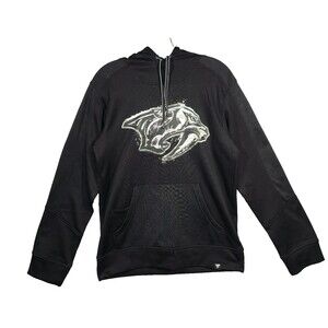 Men's Black Nashville Predators Team Pride Logo Pullover Hoodie Size Small